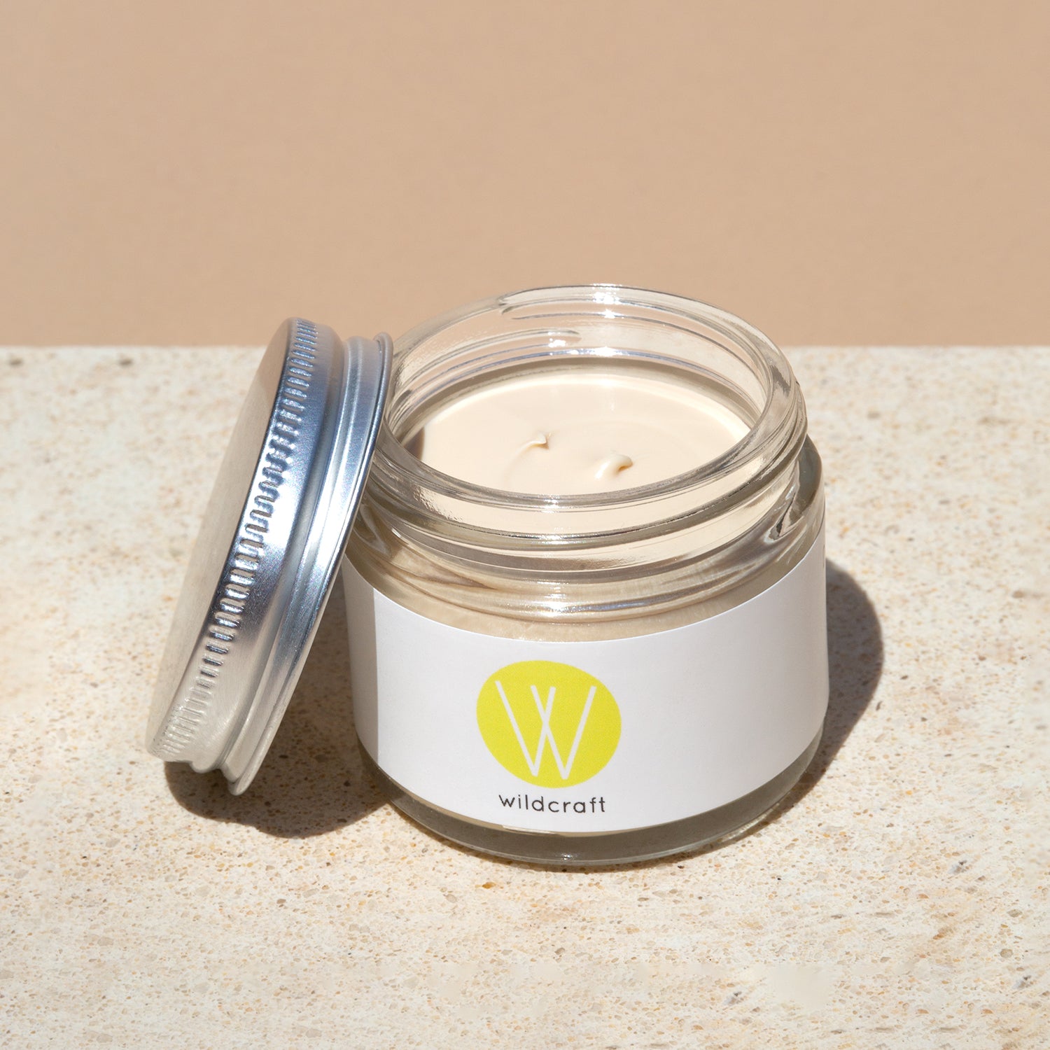 Open jar of deodorant